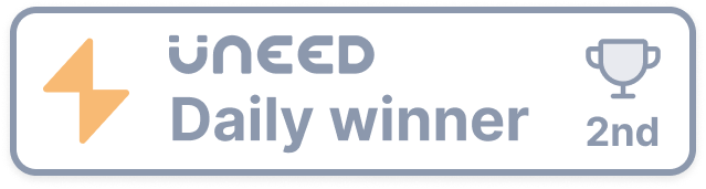 Uneed Daily Winner - 2nd Place